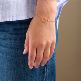Doppelt gedrehtes Armband von Pernille Corydon | B-228-GP